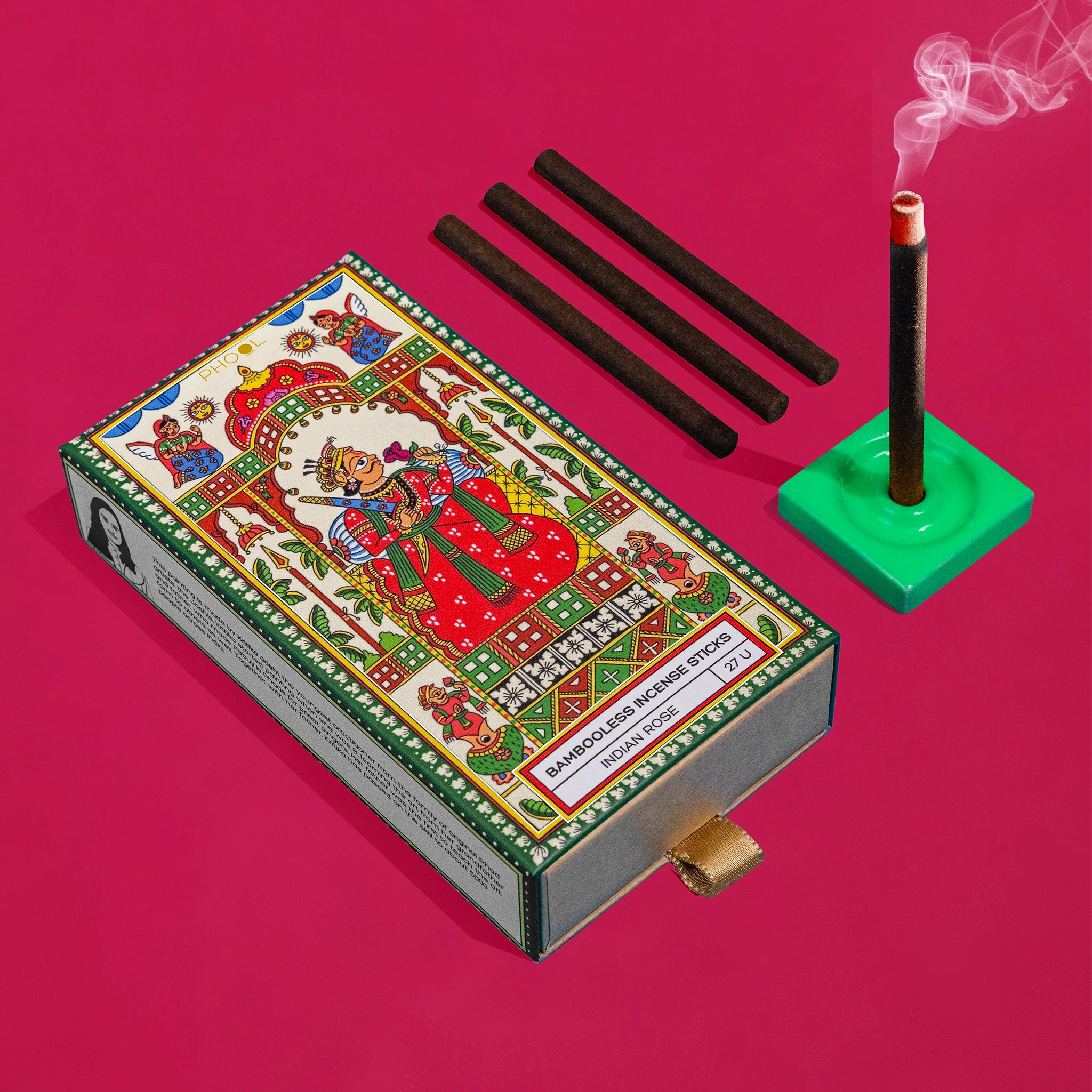 Phool Bambooless Incense Sticks - Indian Rose - Image 4