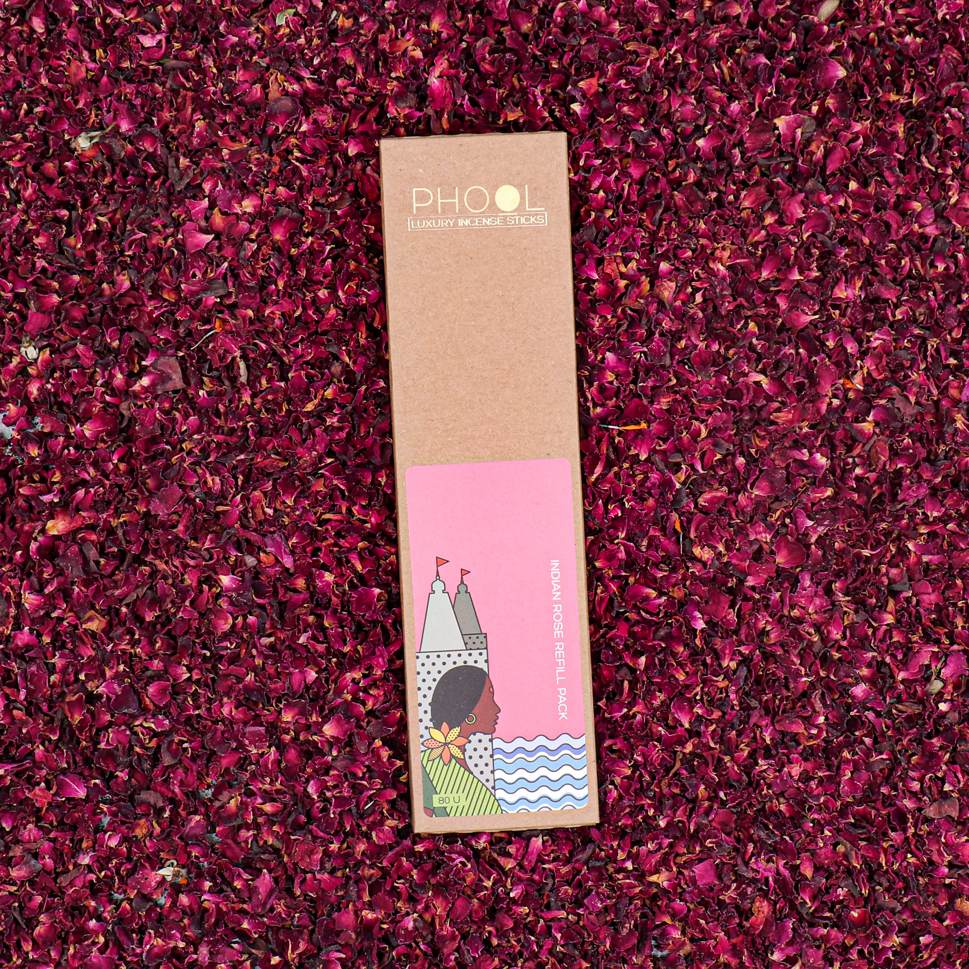 Phool Natural Incense Sticks Refill pack - Indian Rose - Image 4
