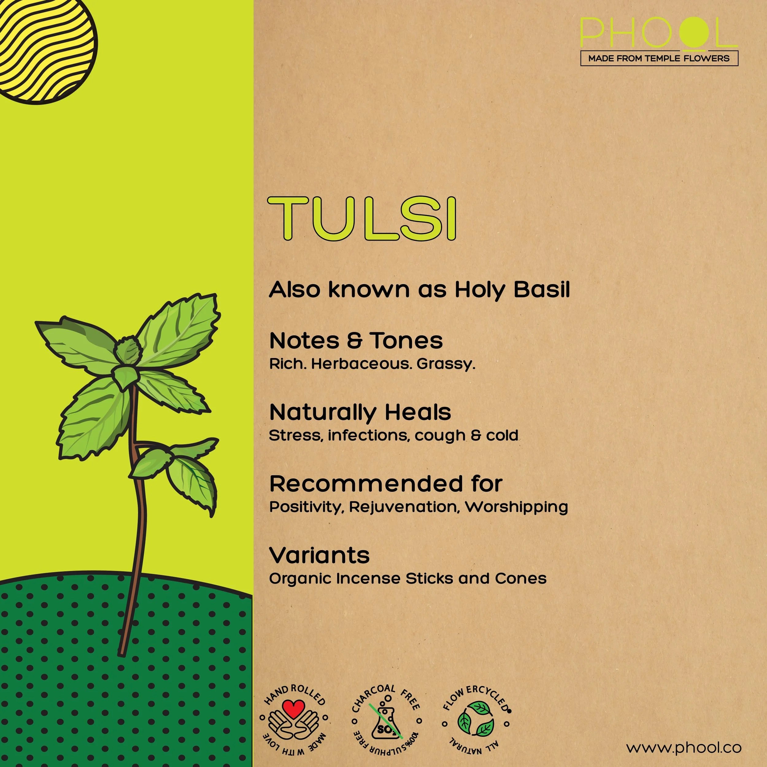 Phool Natural Incense Sticks - Tulsi - Image 5